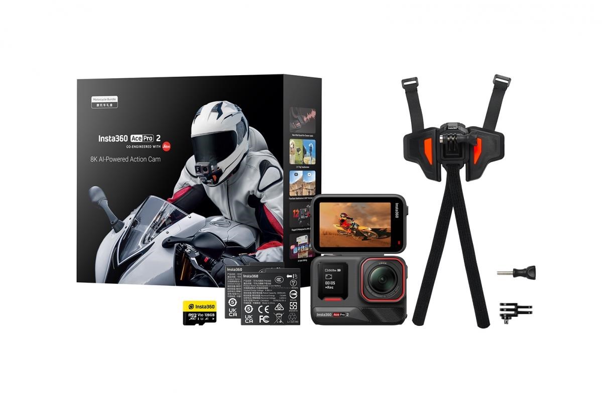 Kamera Insta360 Ace Pro 2 w zestawie Motorcycle Bundle